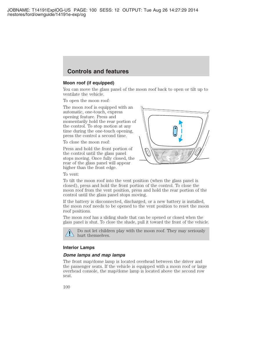 Controls and features | FORD 2002 Explorer v.2 User Manual | Page 100 / 328