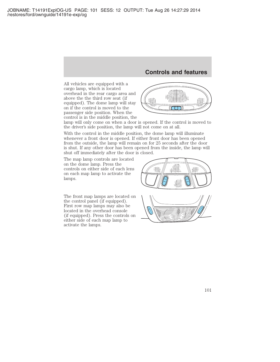 Controls and features | FORD 2002 Explorer v.2 User Manual | Page 101 / 328