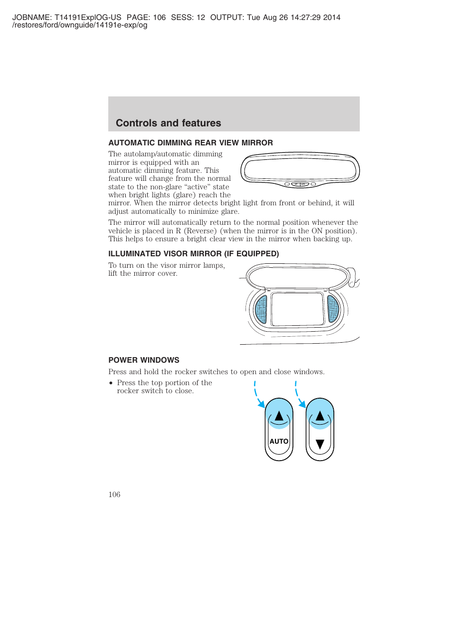 Controls and features | FORD 2002 Explorer v.2 User Manual | Page 106 / 328
