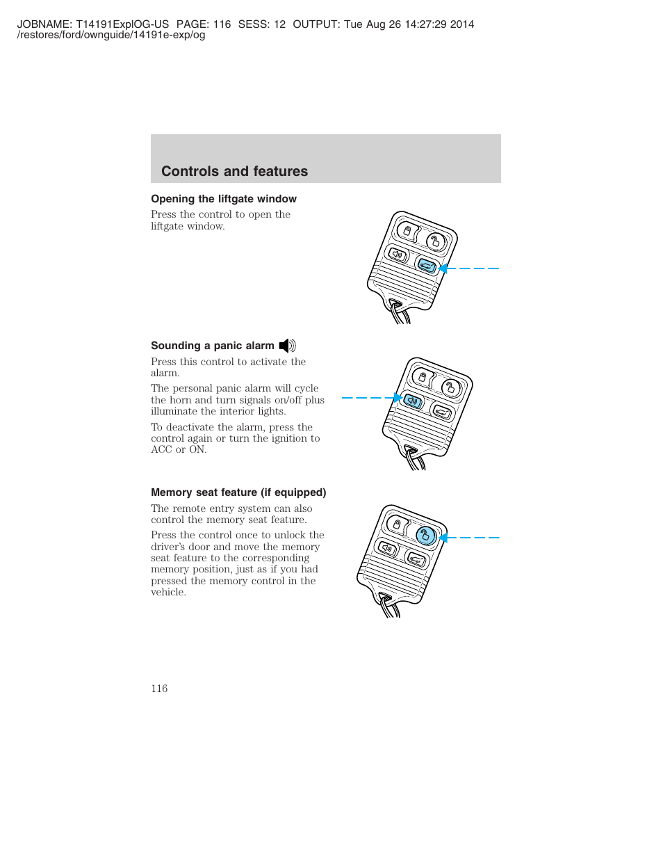 Controls and features | FORD 2002 Explorer v.2 User Manual | Page 116 / 328