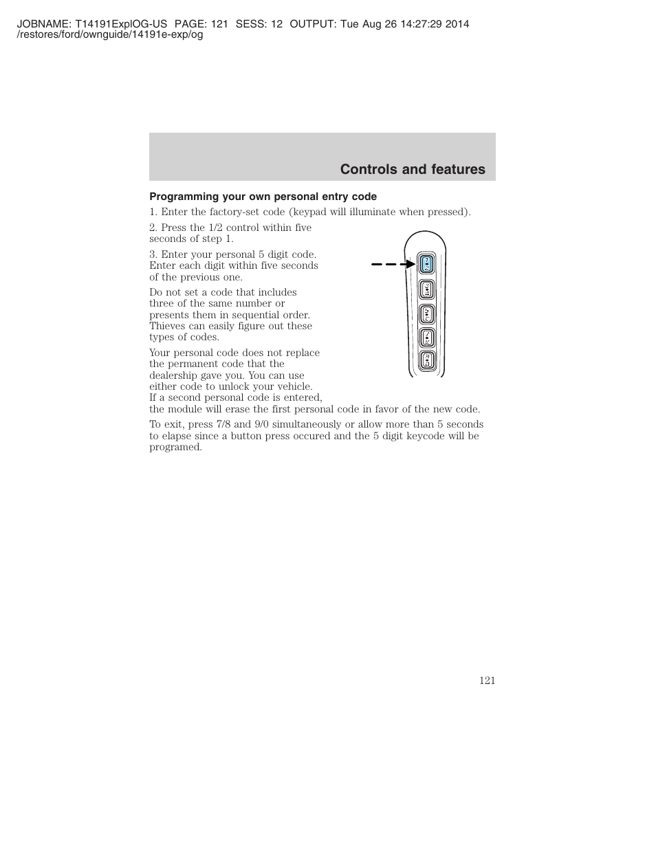 Controls and features | FORD 2002 Explorer v.2 User Manual | Page 121 / 328