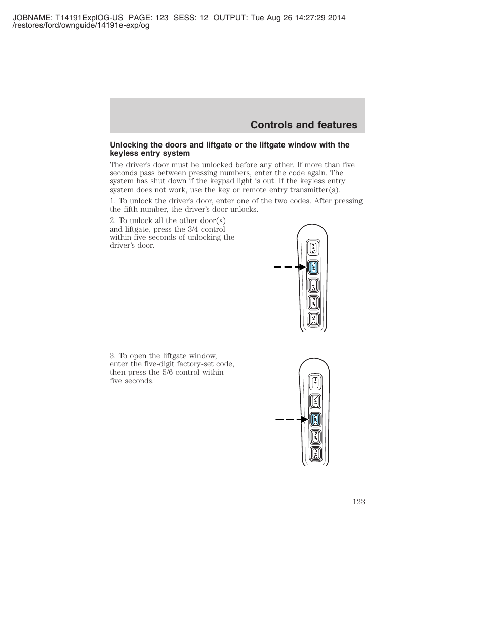 Controls and features | FORD 2002 Explorer v.2 User Manual | Page 123 / 328