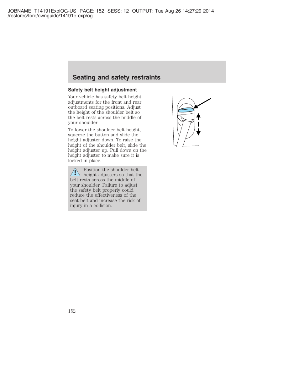 Seating and safety restraints | FORD 2002 Explorer v.2 User Manual | Page 152 / 328