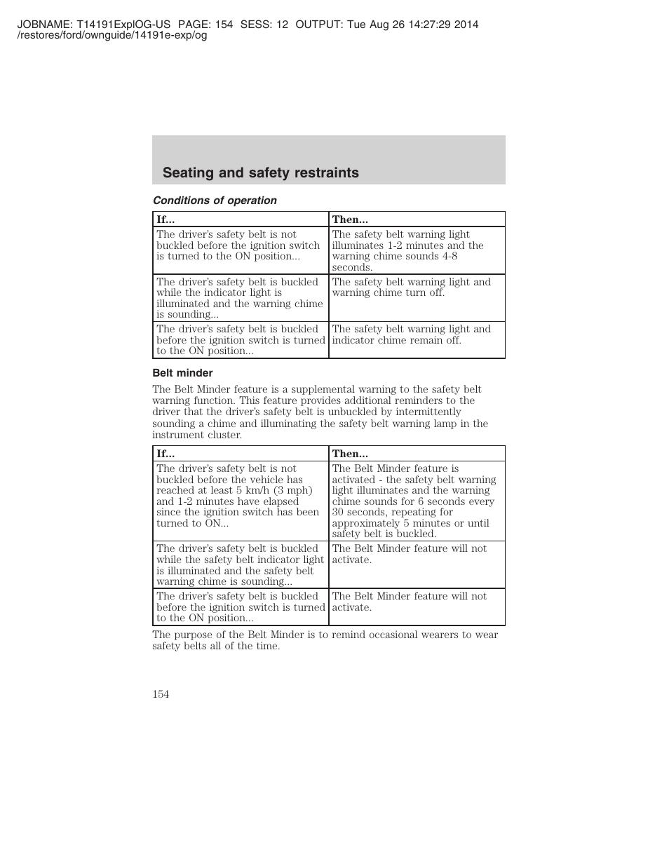 Seating and safety restraints | FORD 2002 Explorer v.2 User Manual | Page 154 / 328