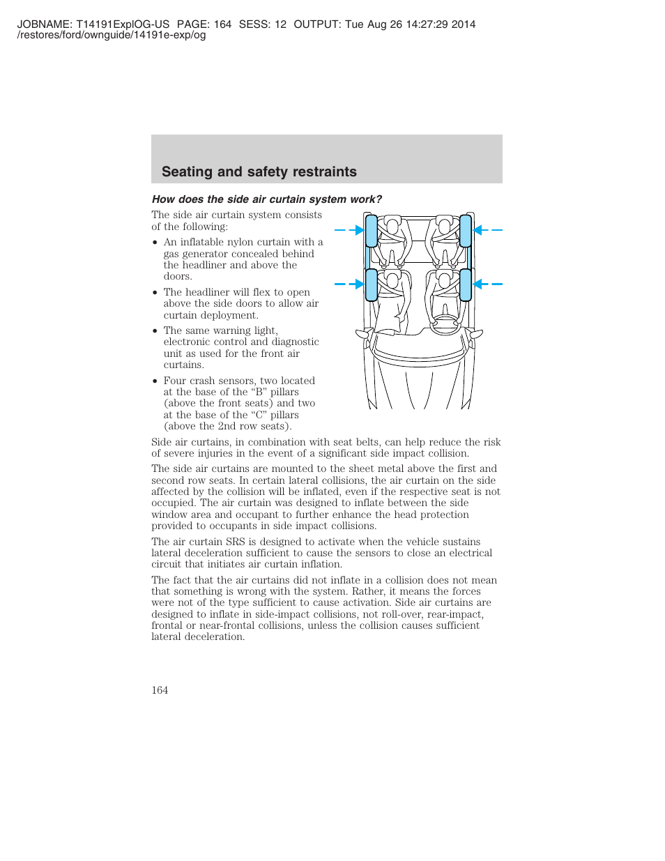 Seating and safety restraints | FORD 2002 Explorer v.2 User Manual | Page 164 / 328