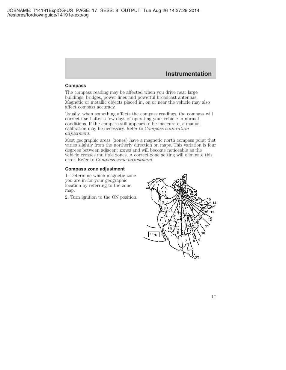 Instrumentation | FORD 2002 Explorer v.2 User Manual | Page 17 / 328