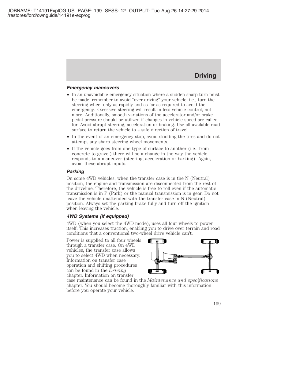 Driving | FORD 2002 Explorer v.2 User Manual | Page 199 / 328