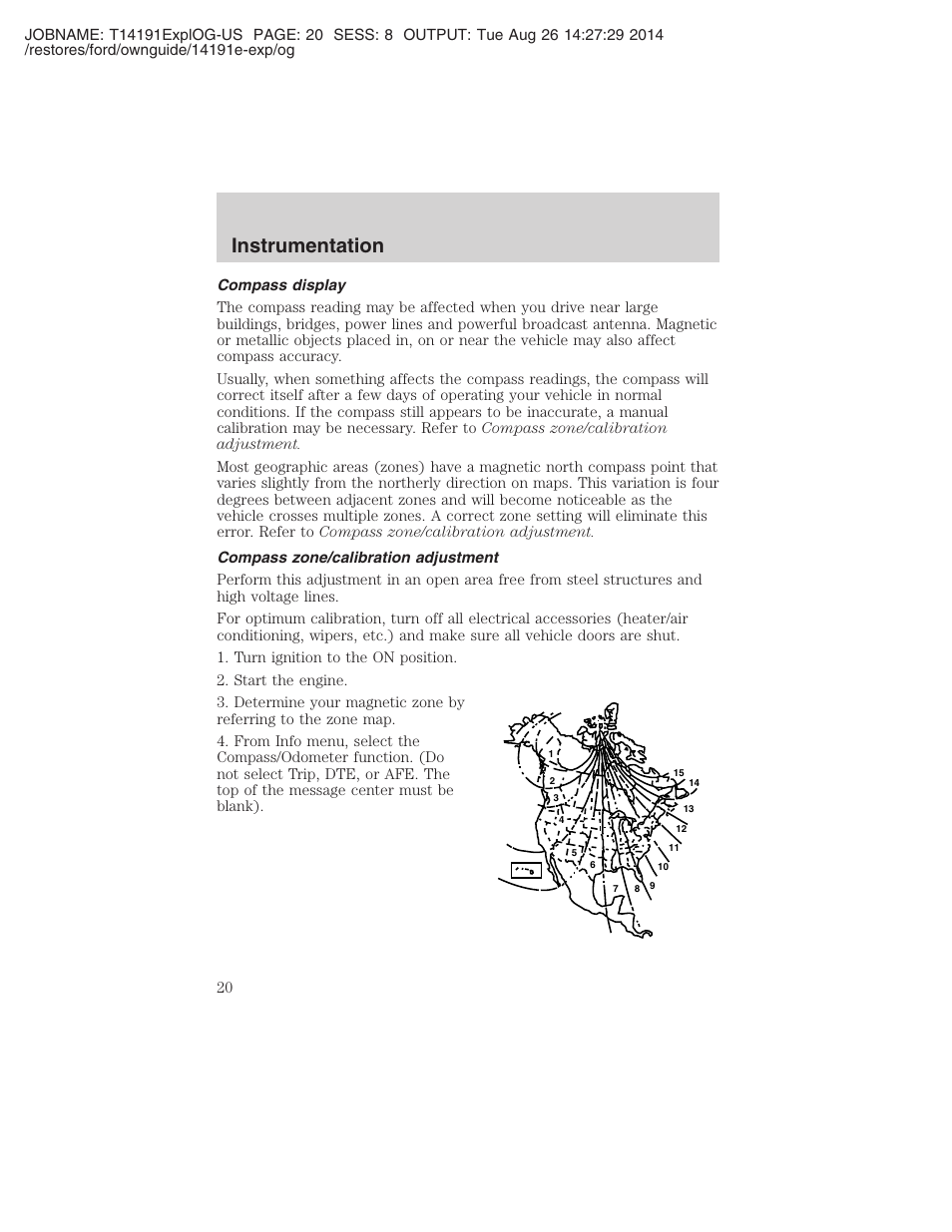 Instrumentation | FORD 2002 Explorer v.2 User Manual | Page 20 / 328