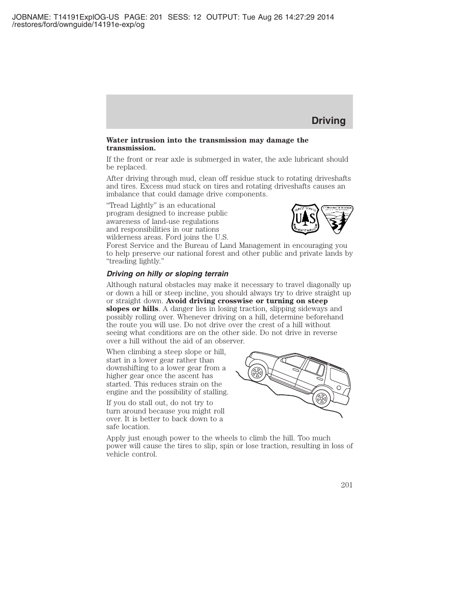 Driving | FORD 2002 Explorer v.2 User Manual | Page 201 / 328