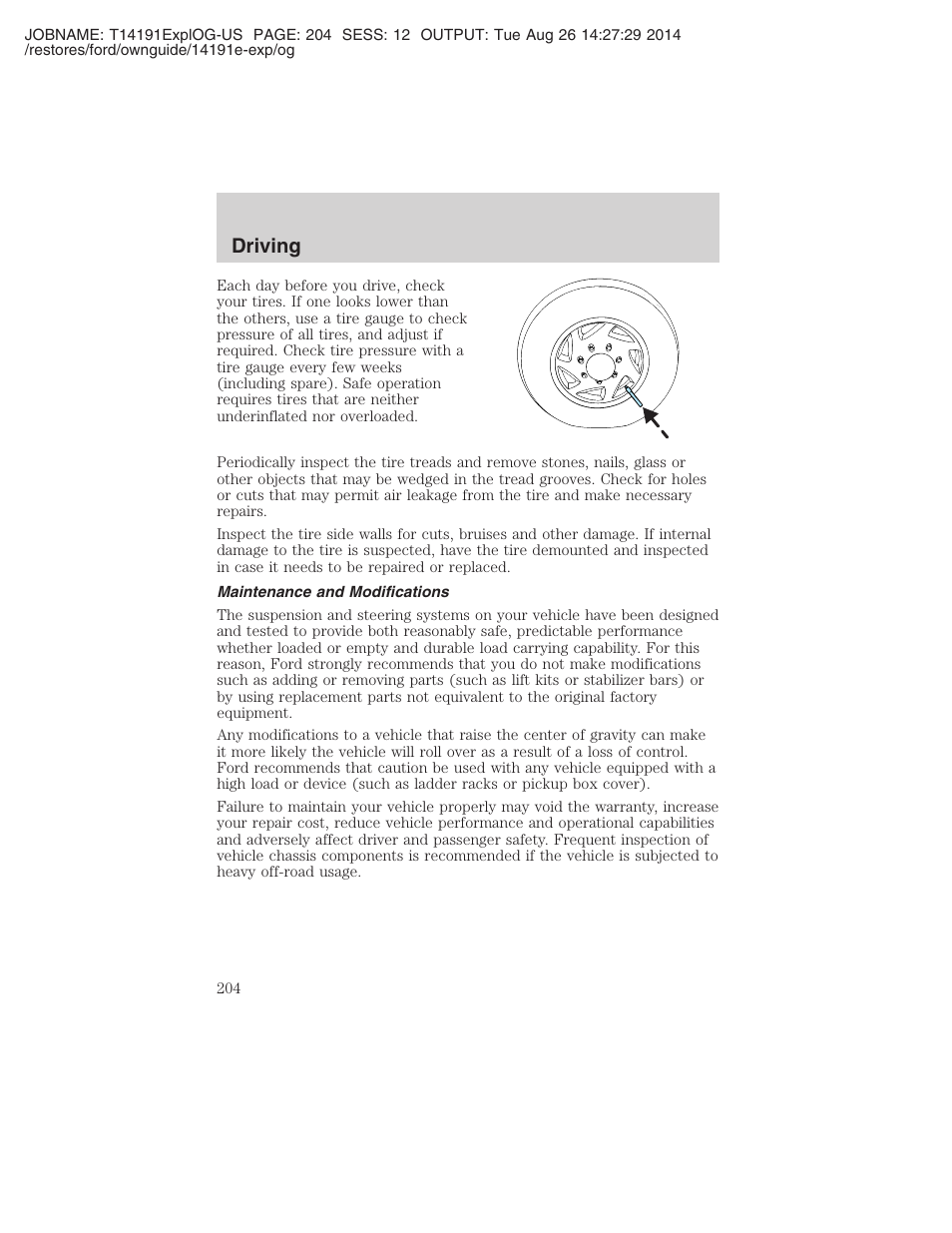 Driving | FORD 2002 Explorer v.2 User Manual | Page 204 / 328