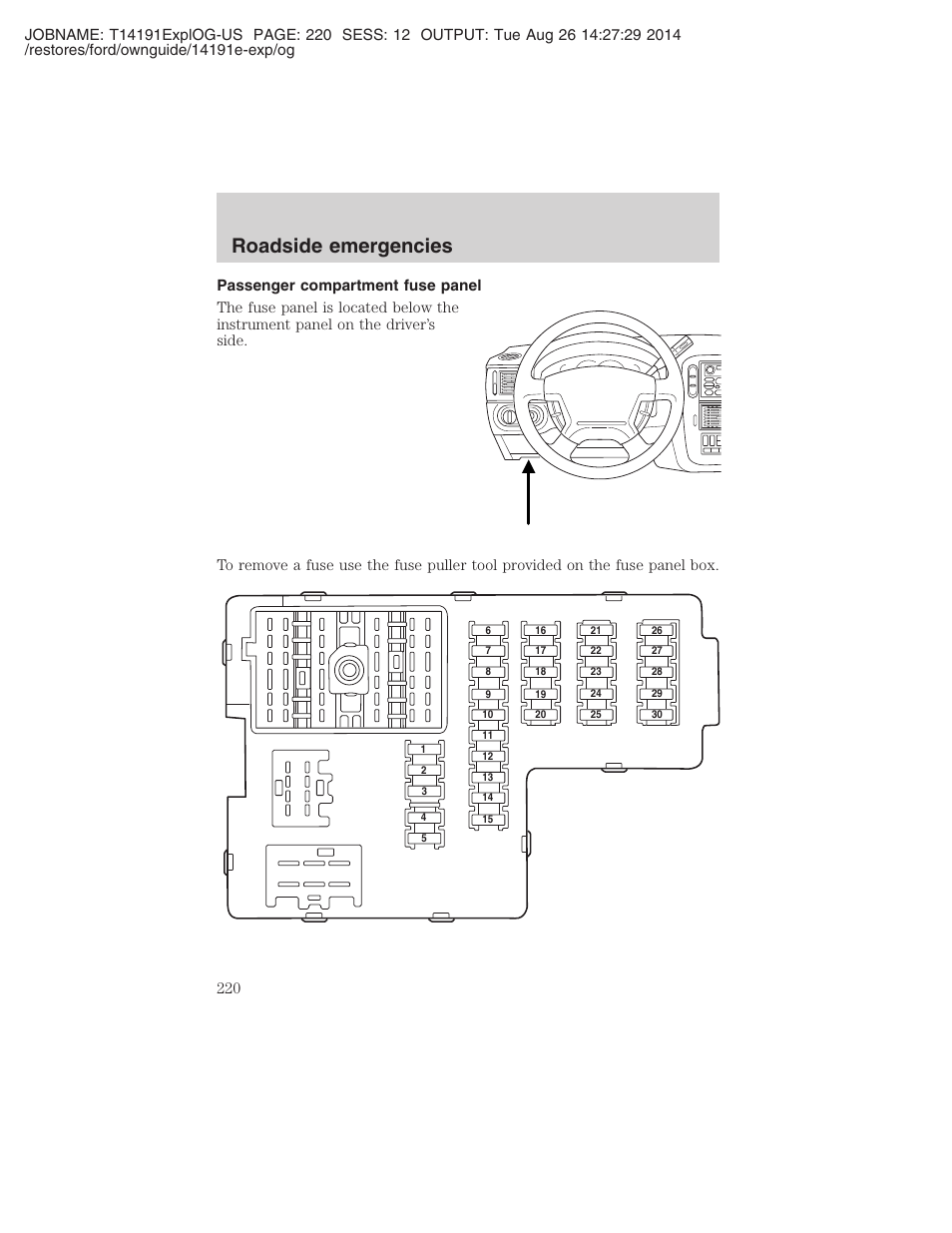 Roadside emergencies | FORD 2002 Explorer v.2 User Manual | Page 220 / 328