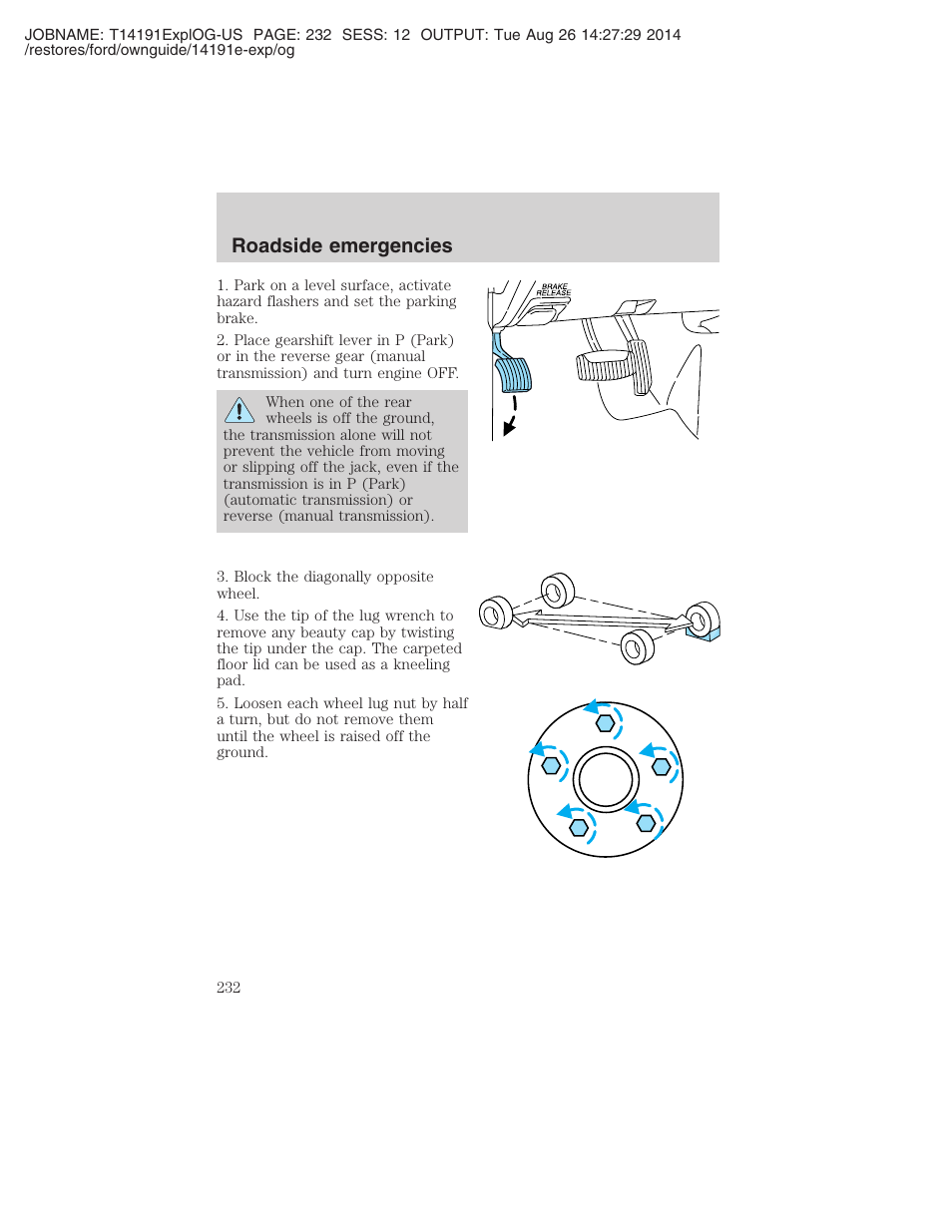 Roadside emergencies | FORD 2002 Explorer v.2 User Manual | Page 232 / 328