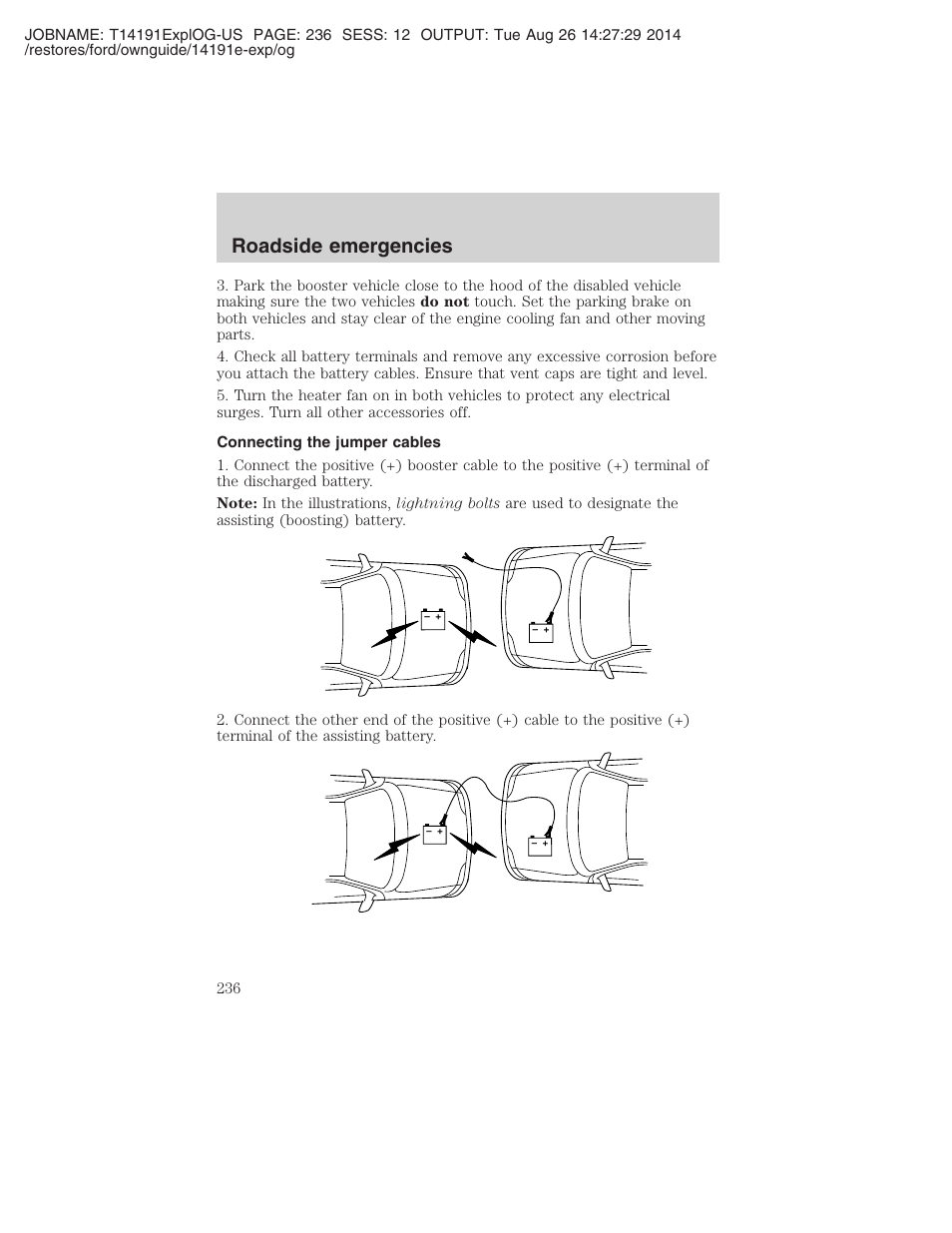 Roadside emergencies | FORD 2002 Explorer v.2 User Manual | Page 236 / 328