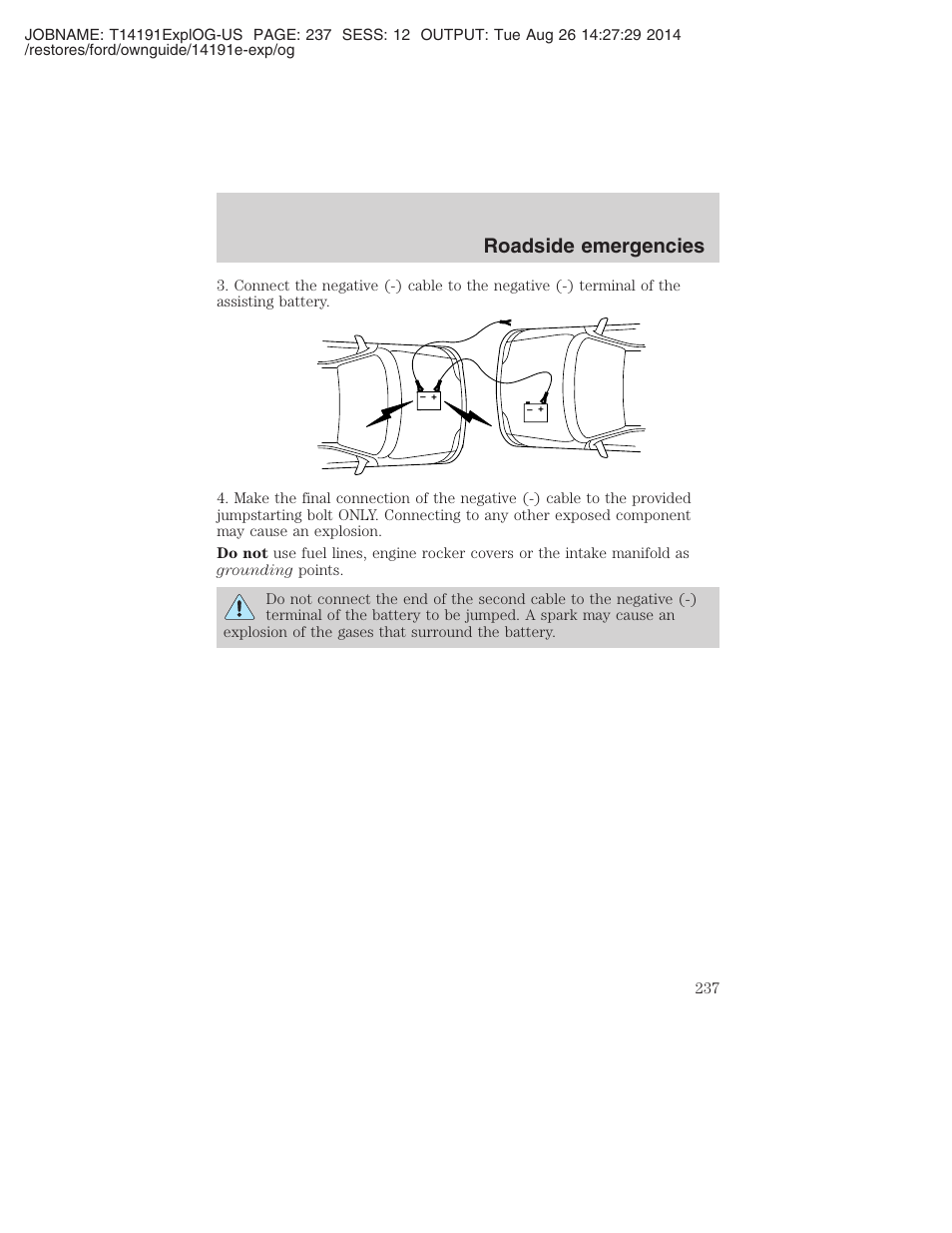 Roadside emergencies | FORD 2002 Explorer v.2 User Manual | Page 237 / 328