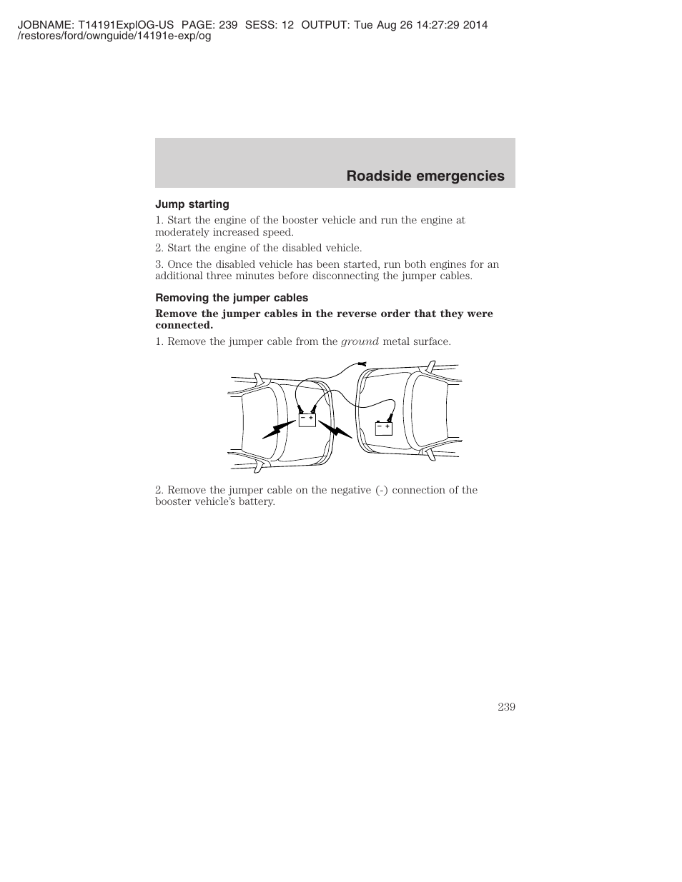 Roadside emergencies | FORD 2002 Explorer v.2 User Manual | Page 239 / 328