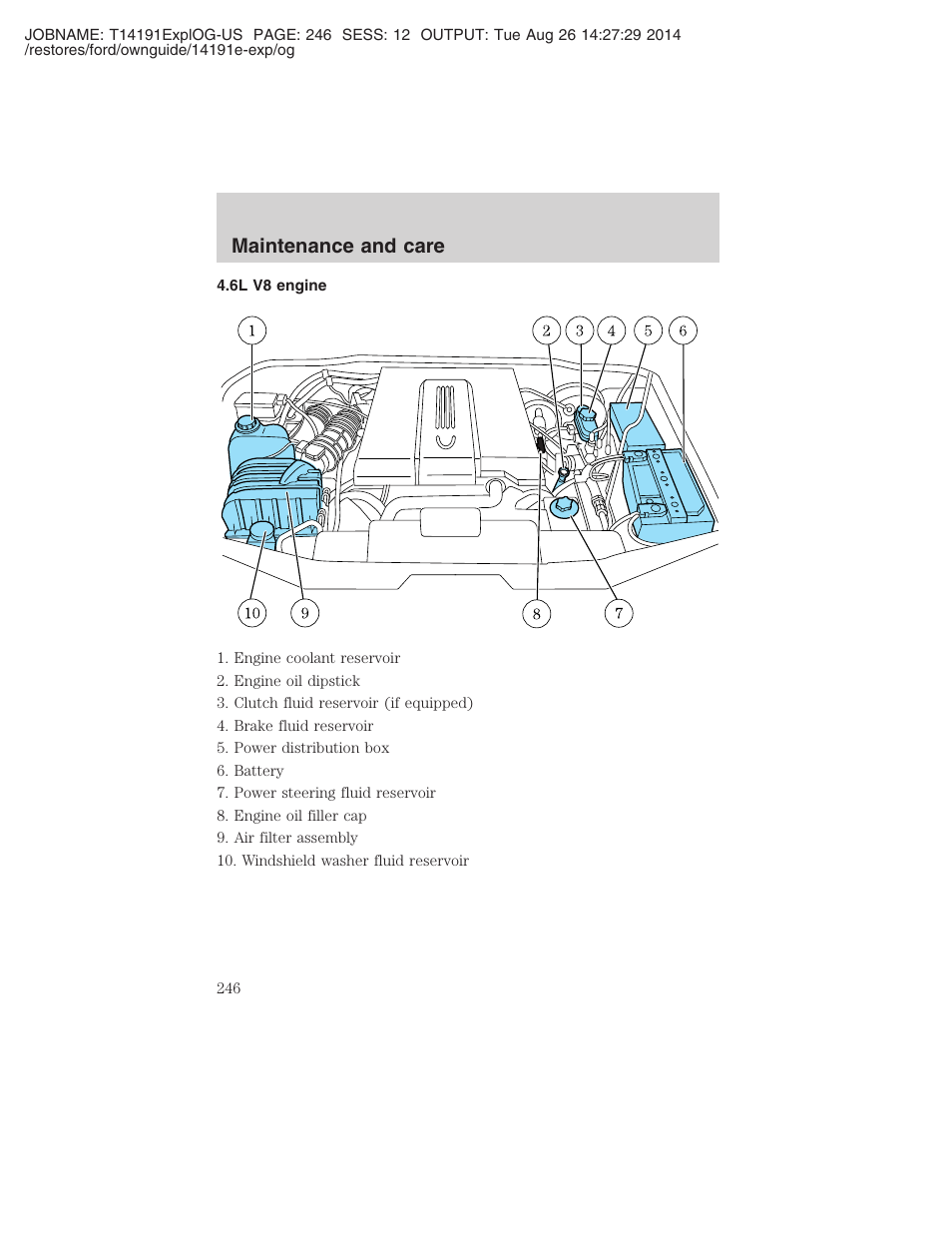 Maintenance and care | FORD 2002 Explorer v.2 User Manual | Page 246 / 328