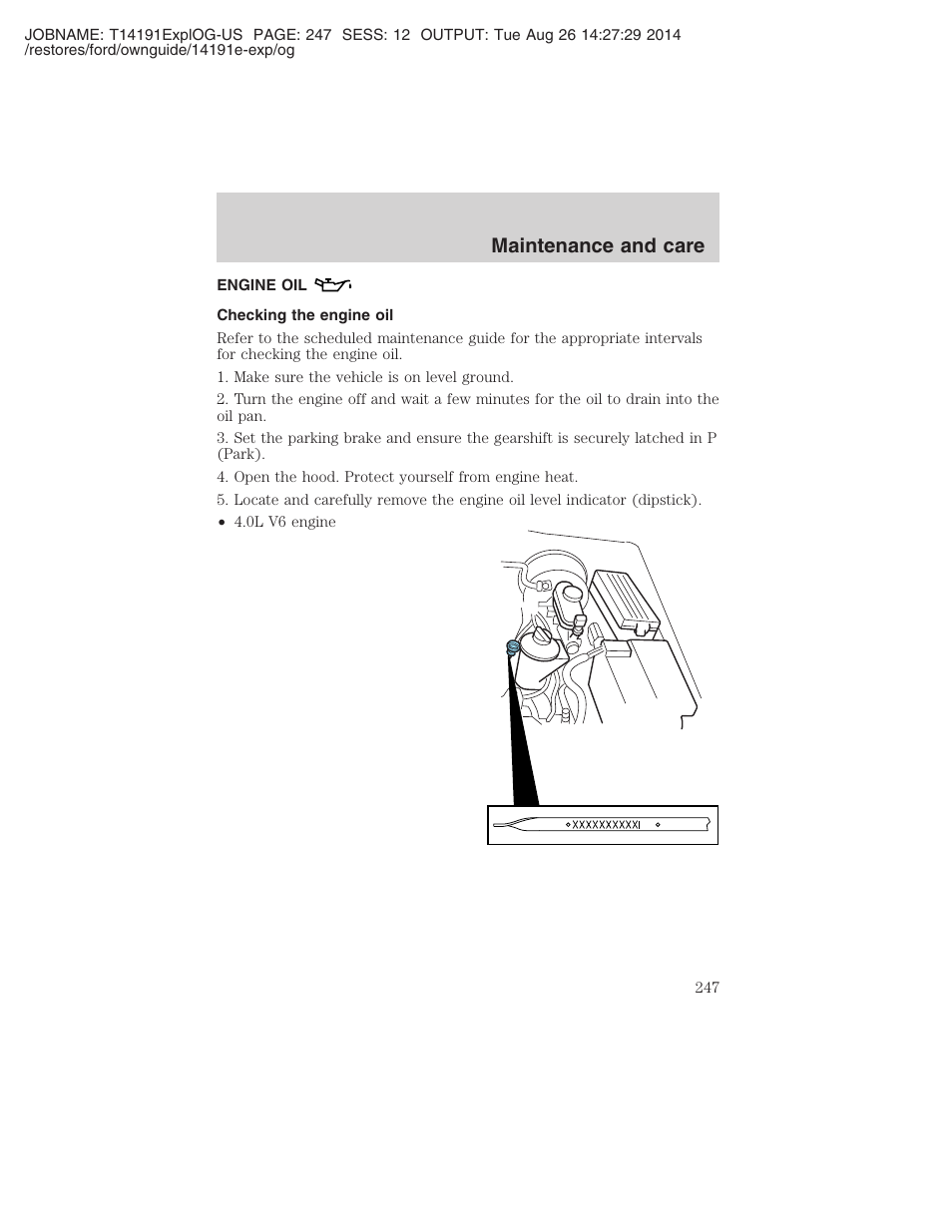 Maintenance and care | FORD 2002 Explorer v.2 User Manual | Page 247 / 328