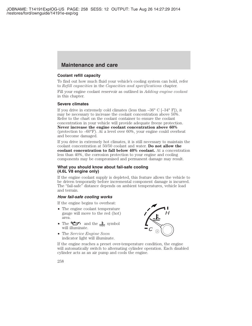 Maintenance and care | FORD 2002 Explorer v.2 User Manual | Page 258 / 328