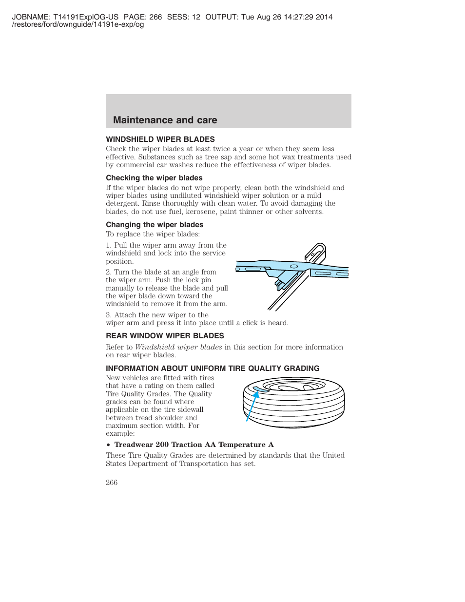 Maintenance and care | FORD 2002 Explorer v.2 User Manual | Page 266 / 328