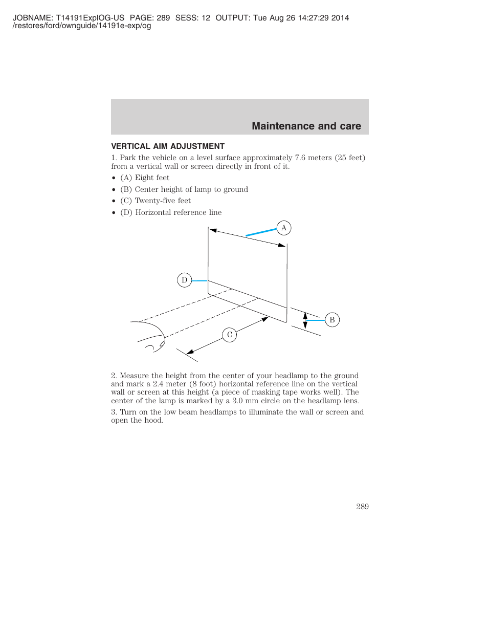 Maintenance and care | FORD 2002 Explorer v.2 User Manual | Page 289 / 328