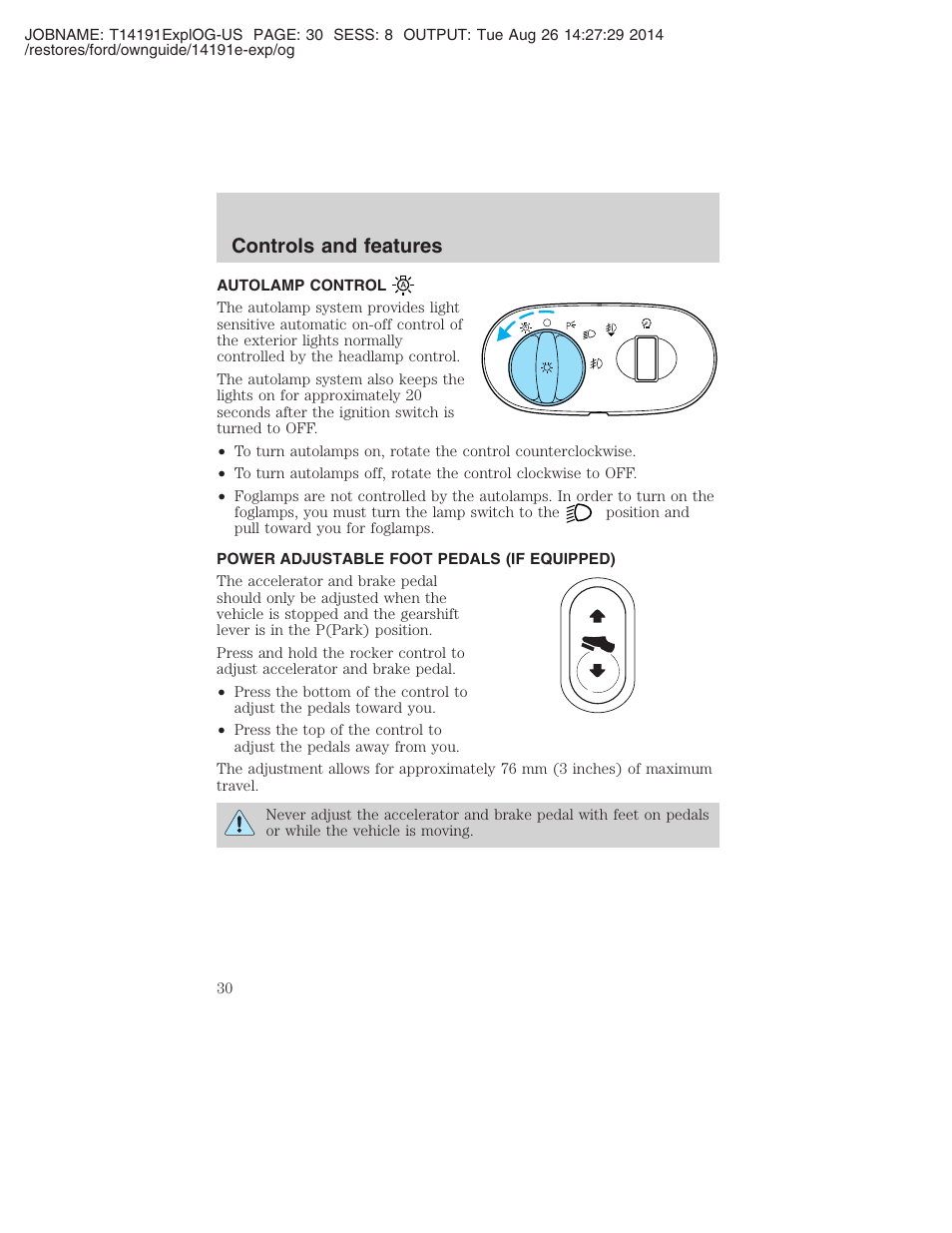 Controls and features | FORD 2002 Explorer v.2 User Manual | Page 30 / 328