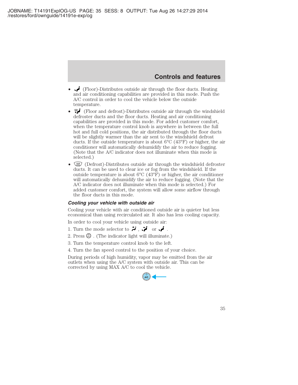 Controls and features | FORD 2002 Explorer v.2 User Manual | Page 35 / 328