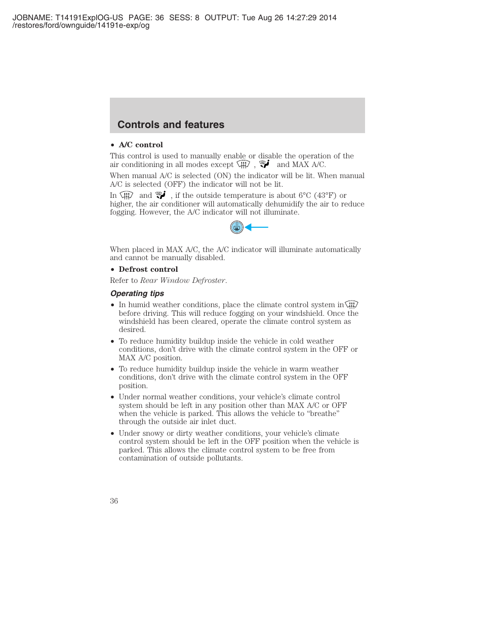 Controls and features | FORD 2002 Explorer v.2 User Manual | Page 36 / 328