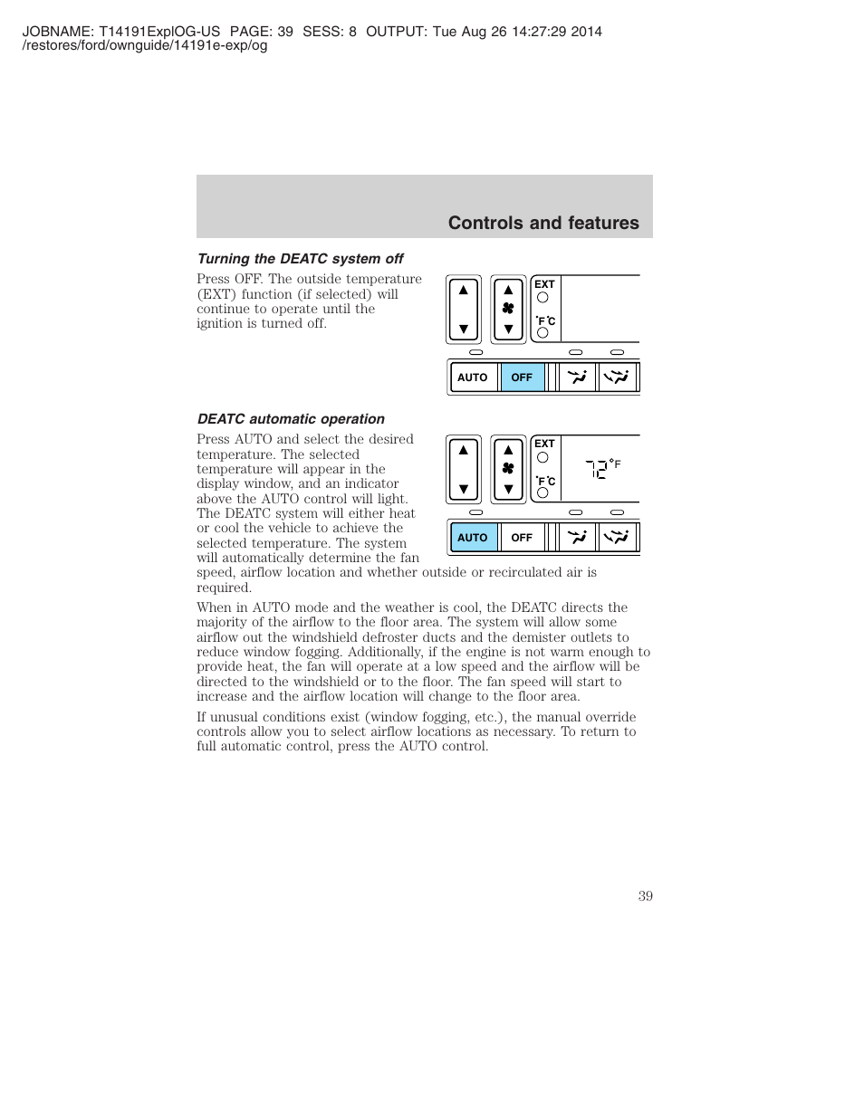 Controls and features | FORD 2002 Explorer v.2 User Manual | Page 39 / 328