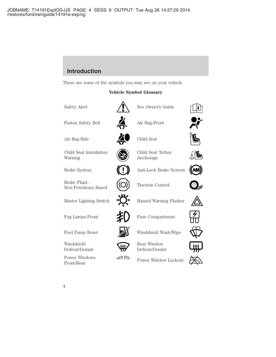 Introduction | FORD 2002 Explorer v.2 User Manual | Page 4 / 328
