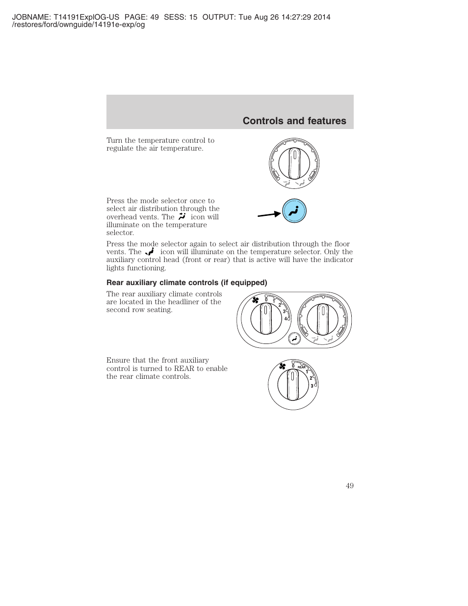 Controls and features | FORD 2002 Explorer v.2 User Manual | Page 49 / 328