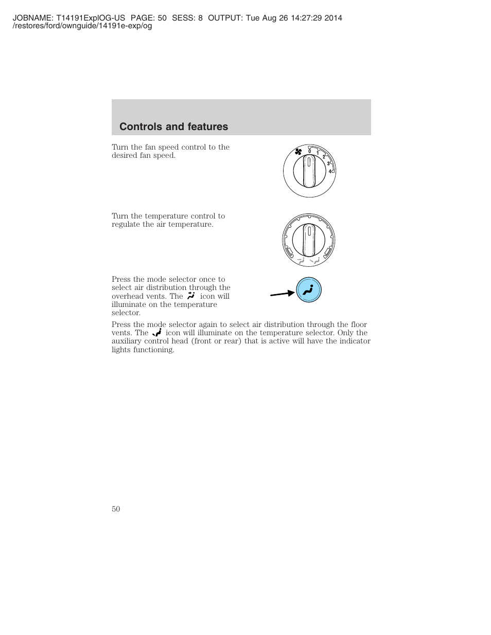 Controls and features | FORD 2002 Explorer v.2 User Manual | Page 50 / 328