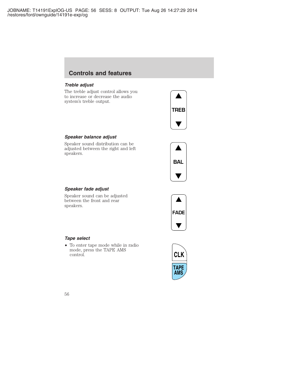 Controls and features | FORD 2002 Explorer v.2 User Manual | Page 56 / 328