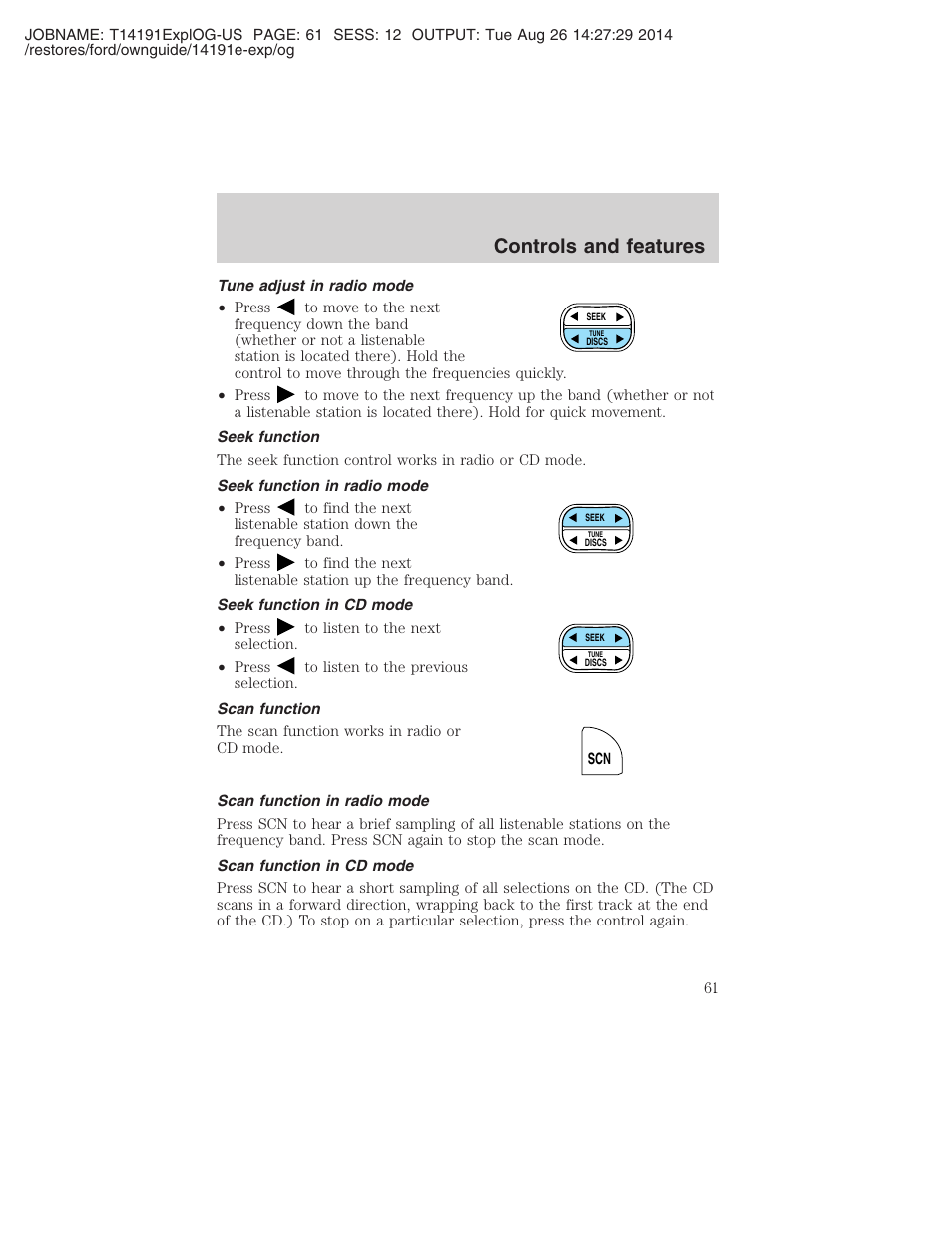 Controls and features | FORD 2002 Explorer v.2 User Manual | Page 61 / 328