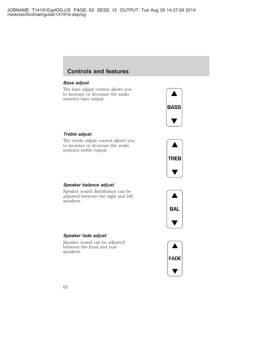 Controls and features | FORD 2002 Explorer v.2 User Manual | Page 62 / 328