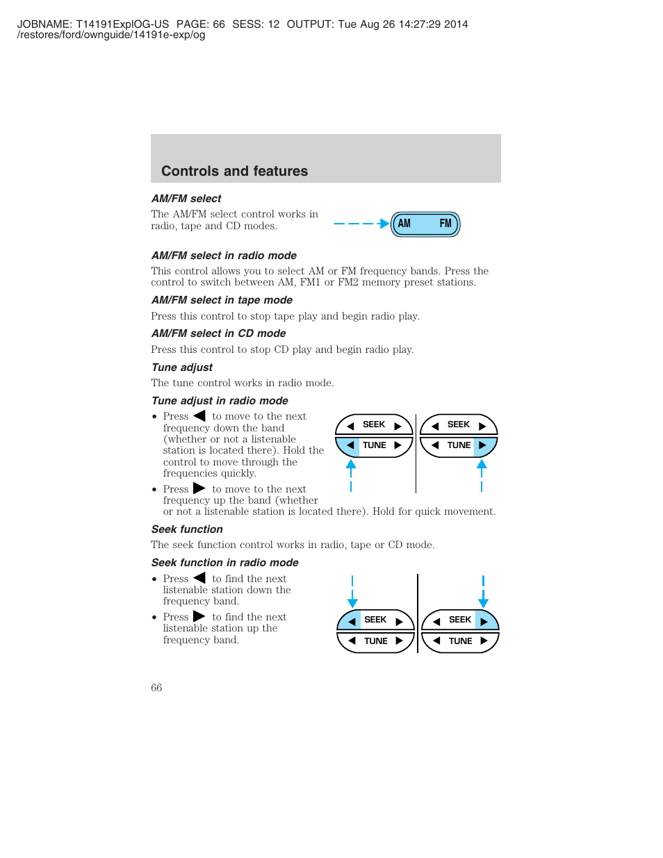 Controls and features | FORD 2002 Explorer v.2 User Manual | Page 66 / 328