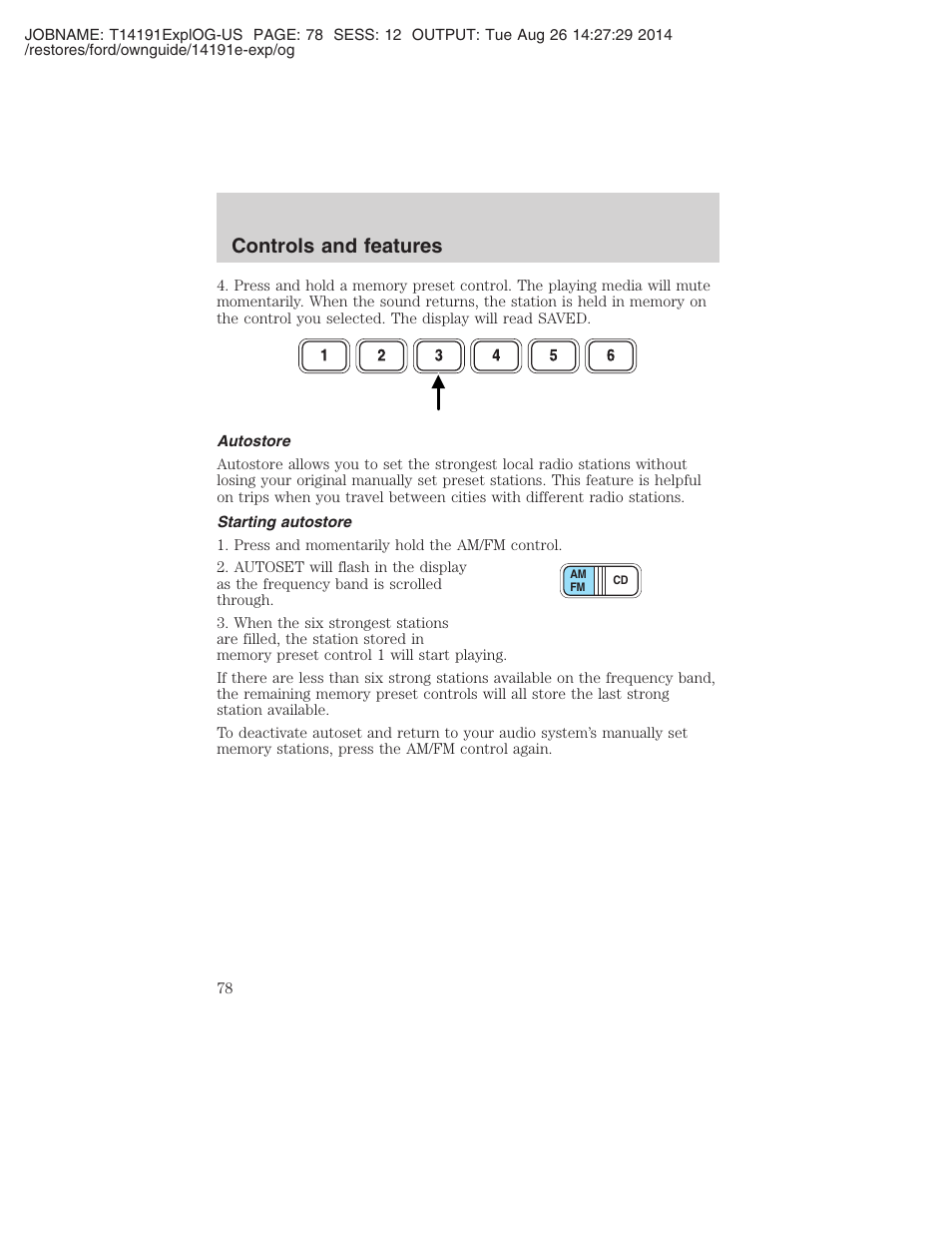 Controls and features | FORD 2002 Explorer v.2 User Manual | Page 78 / 328