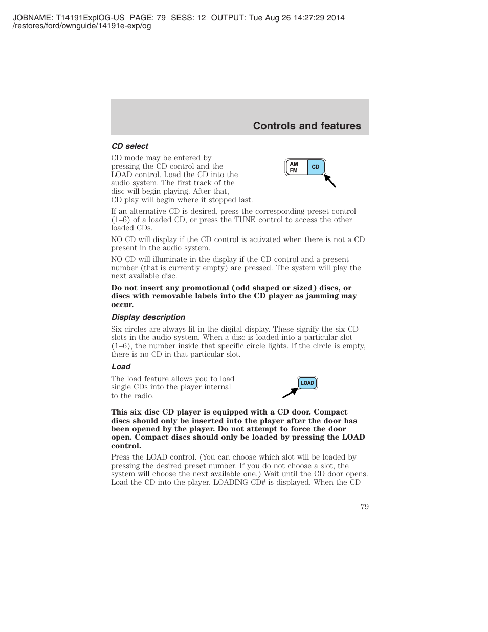 Controls and features | FORD 2002 Explorer v.2 User Manual | Page 79 / 328