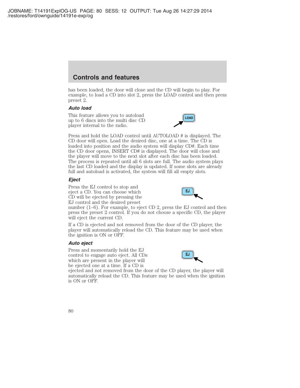 Controls and features | FORD 2002 Explorer v.2 User Manual | Page 80 / 328