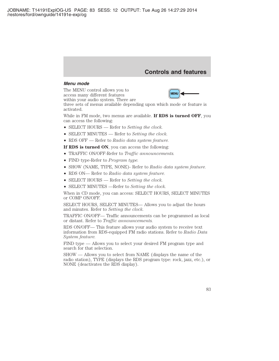 Controls and features | FORD 2002 Explorer v.2 User Manual | Page 83 / 328