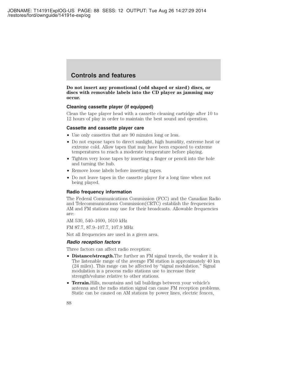 Controls and features | FORD 2002 Explorer v.2 User Manual | Page 88 / 328