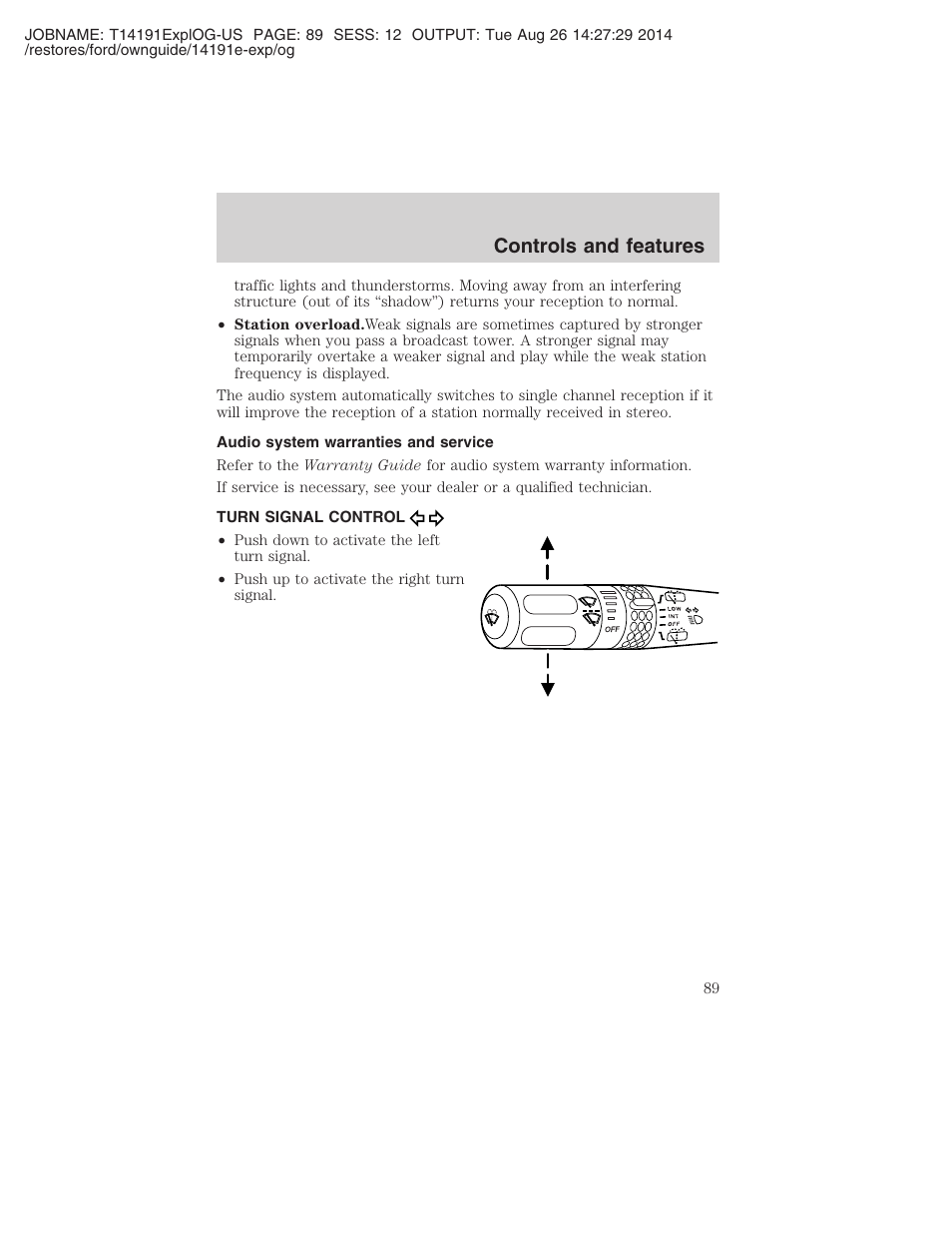 Controls and features | FORD 2002 Explorer v.2 User Manual | Page 89 / 328