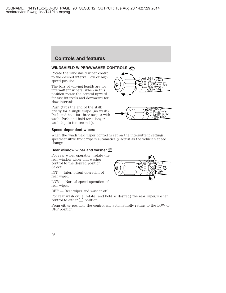 Controls and features | FORD 2002 Explorer v.2 User Manual | Page 96 / 328