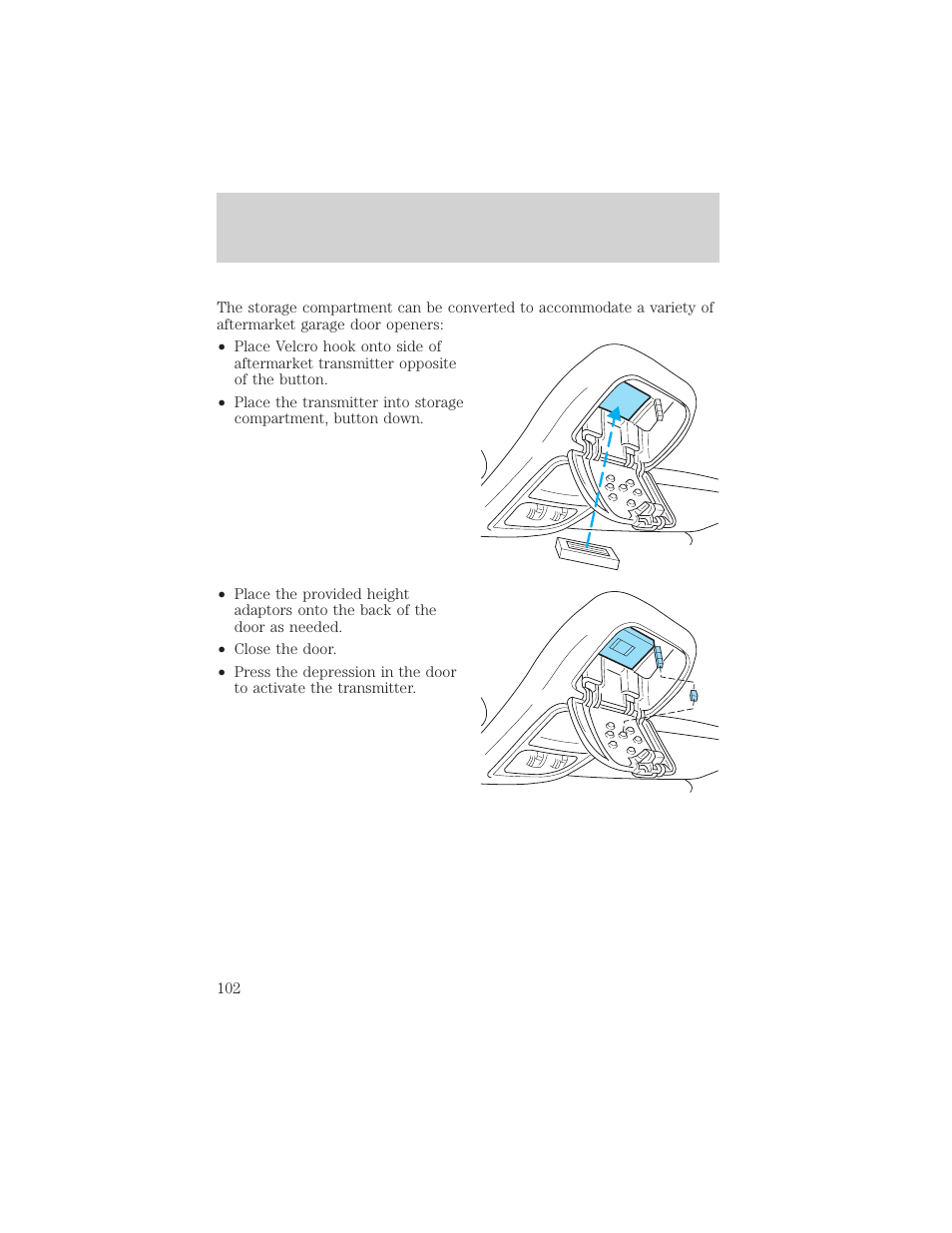 Controls and features | FORD 2002 Explorer v.3 User Manual | Page 102 / 336