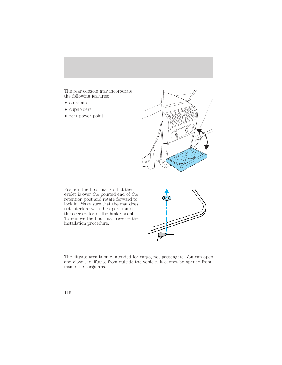 Controls and features | FORD 2002 Explorer v.3 User Manual | Page 116 / 336