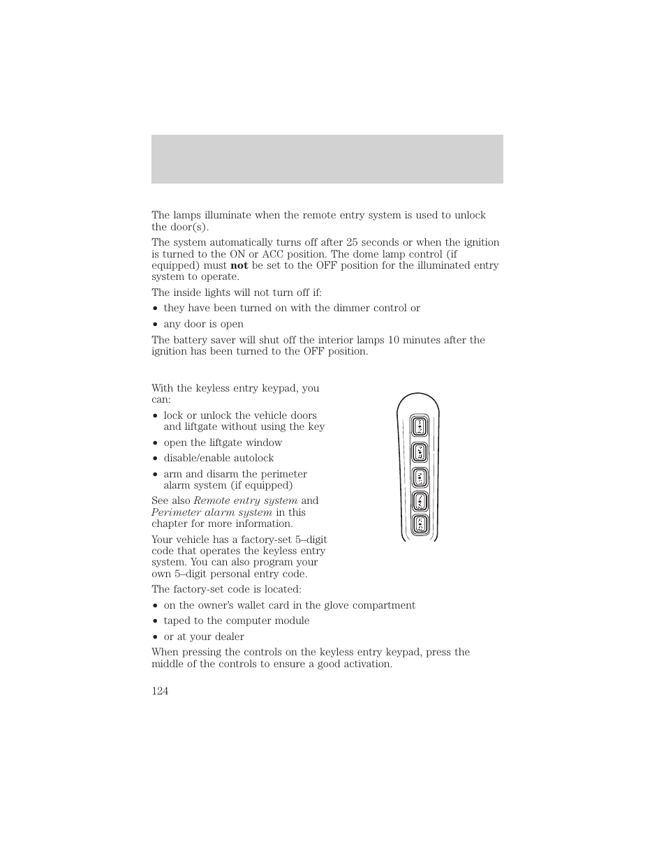 Controls and features | FORD 2002 Explorer v.3 User Manual | Page 124 / 336