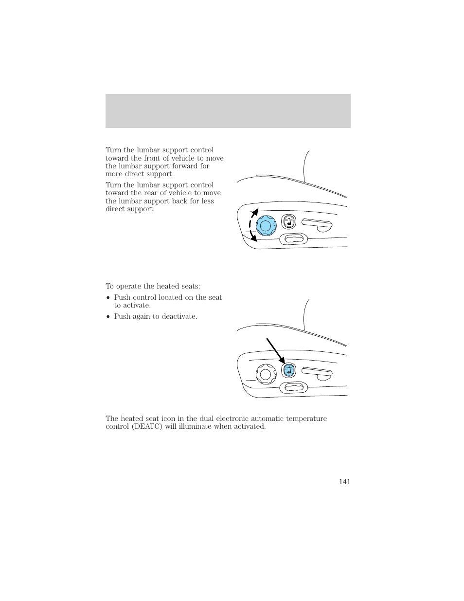Seating and safety restraints | FORD 2002 Explorer v.3 User Manual | Page 141 / 336