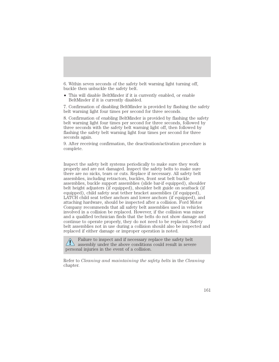 Seating and safety restraints | FORD 2002 Explorer v.3 User Manual | Page 161 / 336