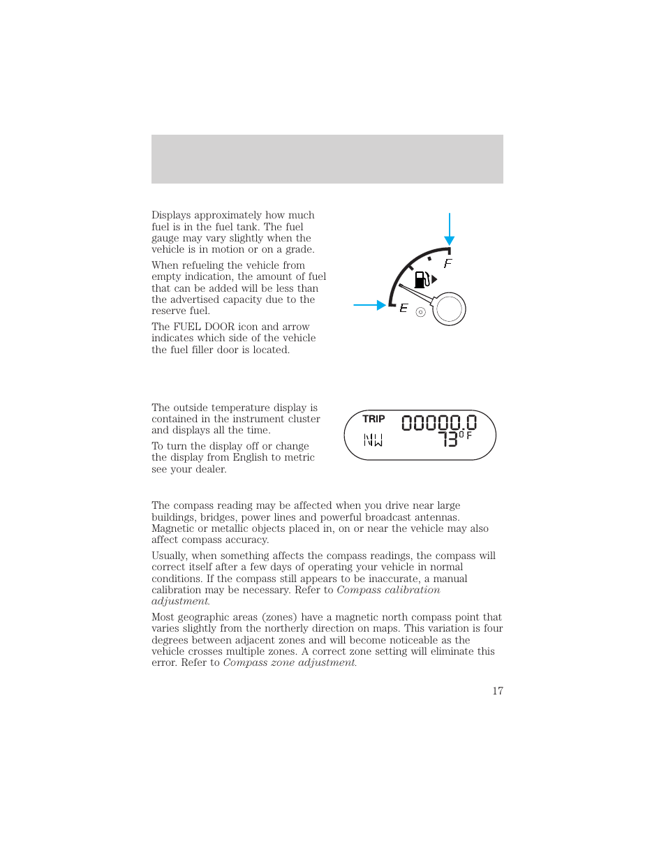 Instrumentation | FORD 2002 Explorer v.3 User Manual | Page 17 / 336