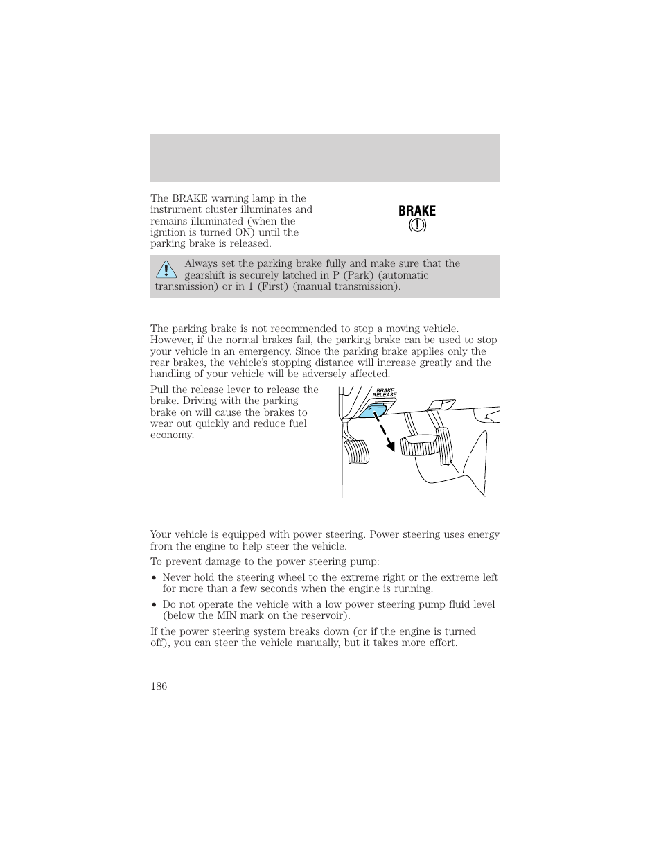 Driving | FORD 2002 Explorer v.3 User Manual | Page 186 / 336