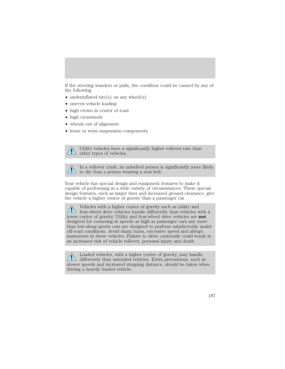 Driving | FORD 2002 Explorer v.3 User Manual | Page 187 / 336